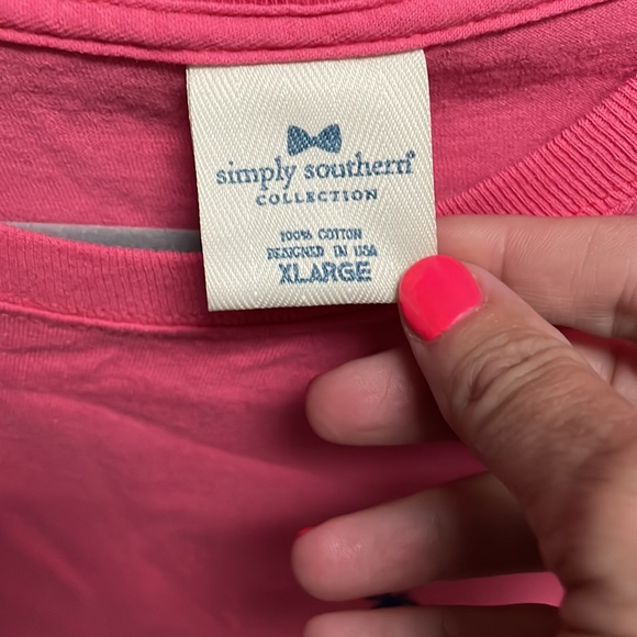 Simply southern pink tshirt size XL gently used - Picture 3 of 4
